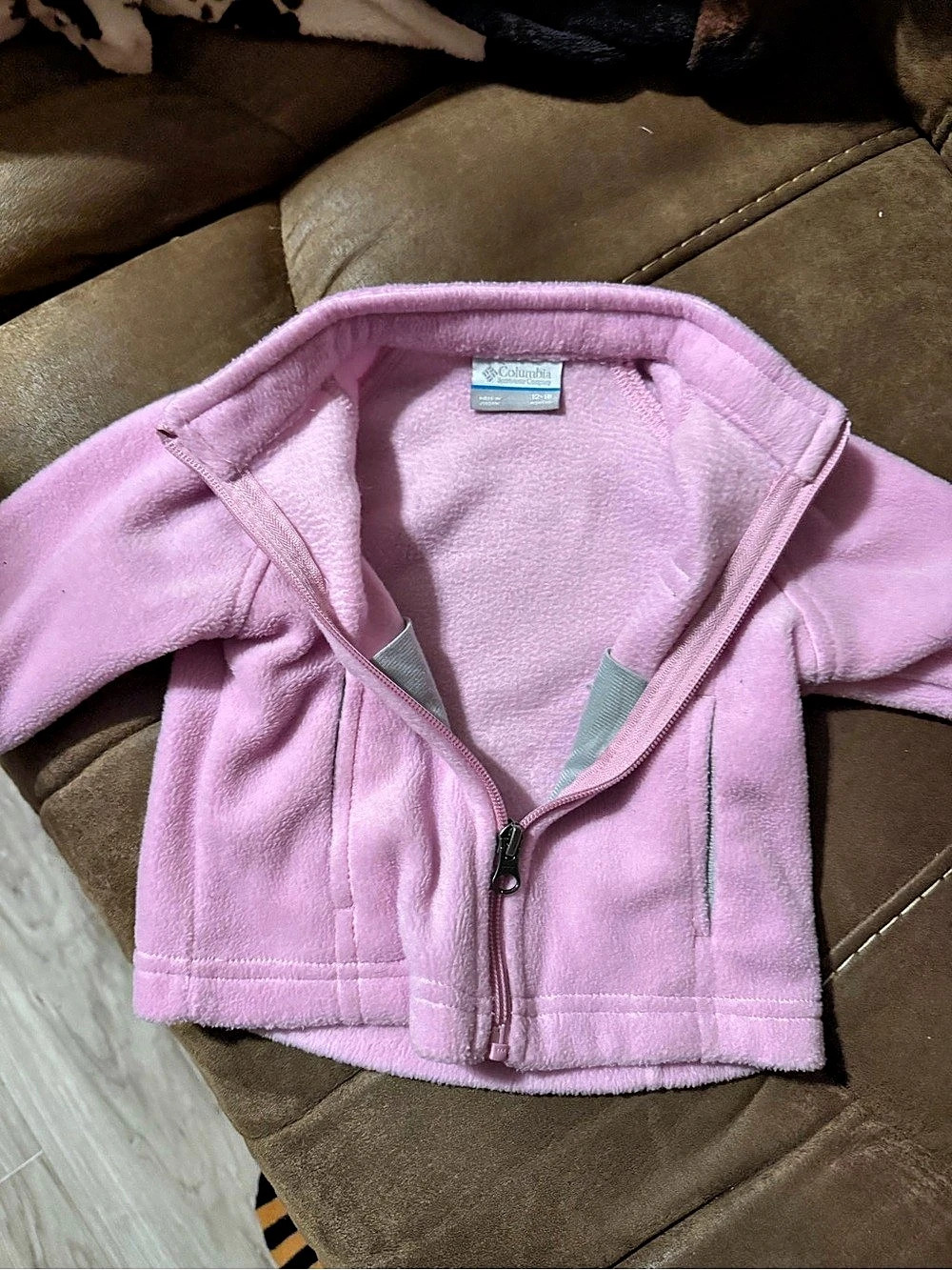 Columbia Benton Springs Fleece Jacket Infant/Toddler Pink Fleece Zip Jacket